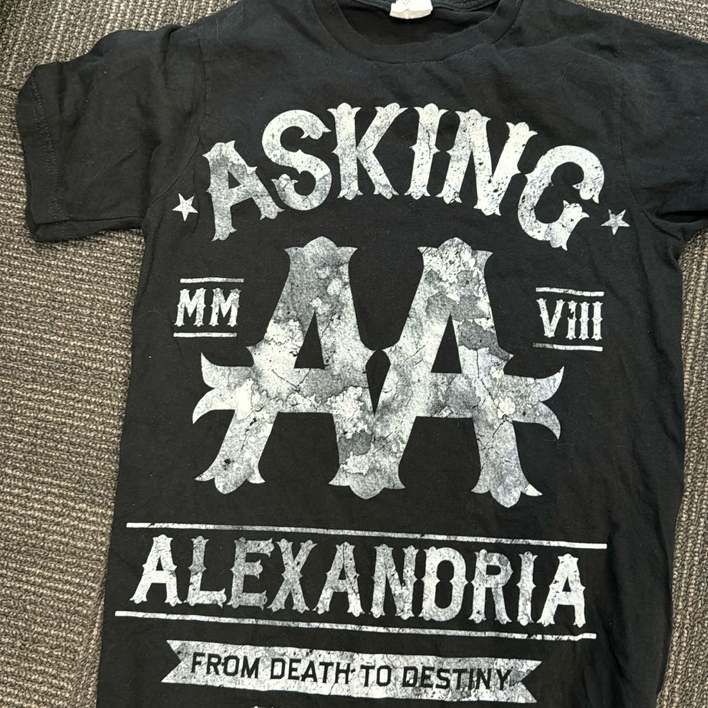 Vintage Asking Alexandria Death To Destiny England Black  Inspired Designer